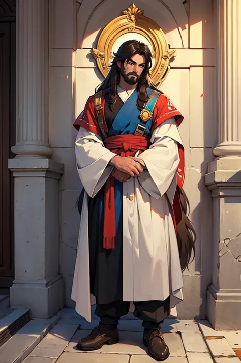 (masterpiece)，(Very detailed)，(Very detailed)，(best quality) fullbody, Jesus super mario