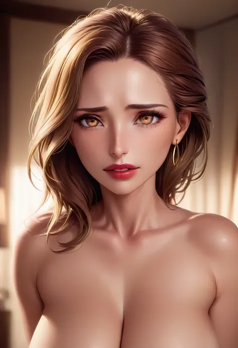 nude photoasterpiece, highest quality, 8k, official art, cinematic light, ultra-high resolution, close-up photo of the face、、one...