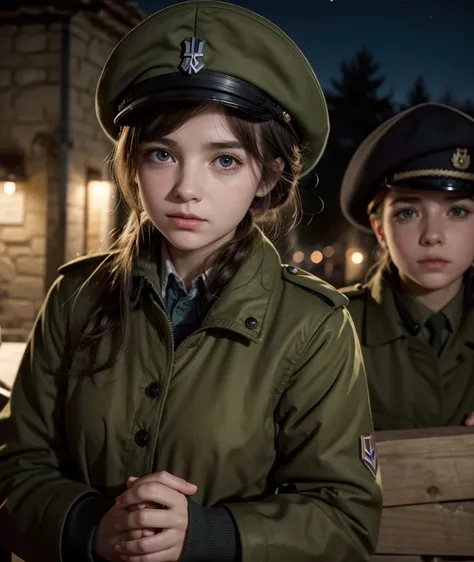 Umthe young french girl cuidando de um piloto aliado ferido em um campo durante a Segunda Guerra Mundial.A French village occupied by Nazis in 1943, with the French Resistance preparing in secret.marie, the young french girl, crossing enemy lines at night ...