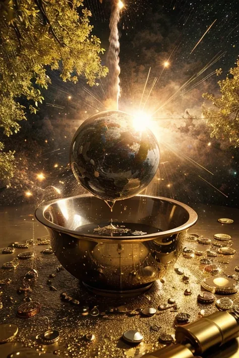 Create the universe to be bathed in wealth and prosperity 
