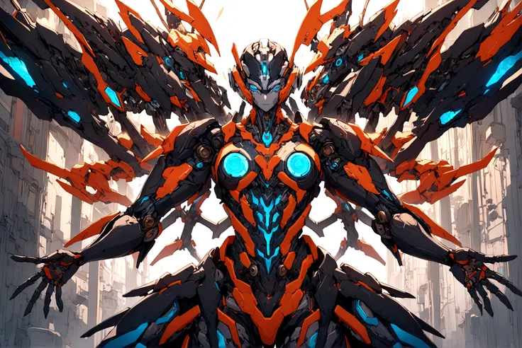 Generates a detailed male human cyborg hybrid, This post creates a captivating depiction of a detailed human cyborg hybrid., showing the perfect fusion of organic elements, mechanical and cybernetic. Fighter class cyborg should possess advanced technology....