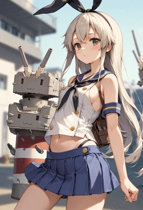 score_9,score_8_up,score_7_up,source_アニメ,cowboy shot,masterpiece,best quality,details background,blurry background,extremely detailed,1girl,shimakaze(kancolle),Splitting Island Wind,Afterimage,blast