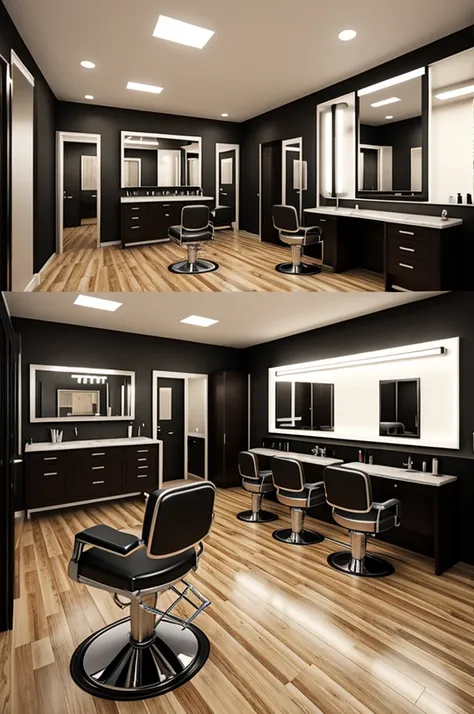 modern barbershop design
