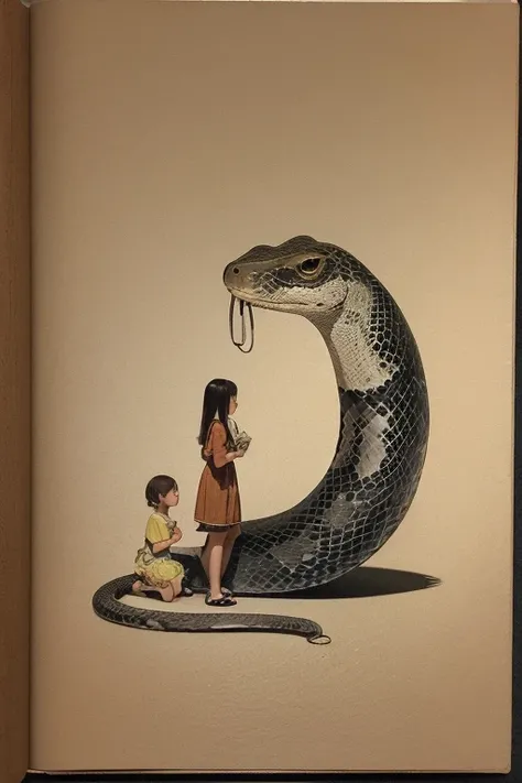 Snake and girl