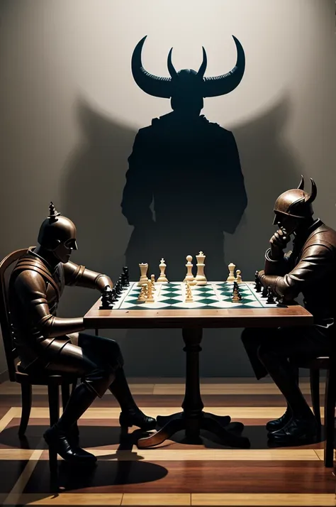 Chess game between death and the devil 