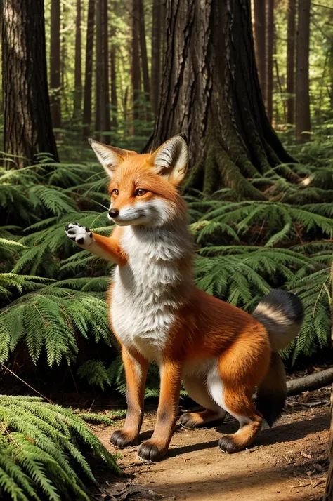 Once upon a time in the enchanted forest of Whispering Pines, there lived a curious little fox named Felix. Felix had big, bright eyes and a bushy tail that he loved to wag whenever he was excited.
