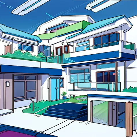 gentle and loving space age house wife in futuristic house