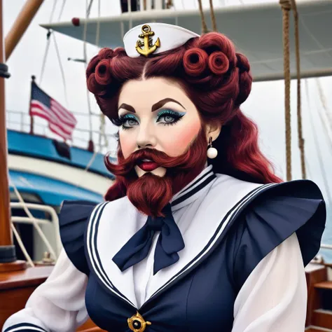 bearded lady sailor 