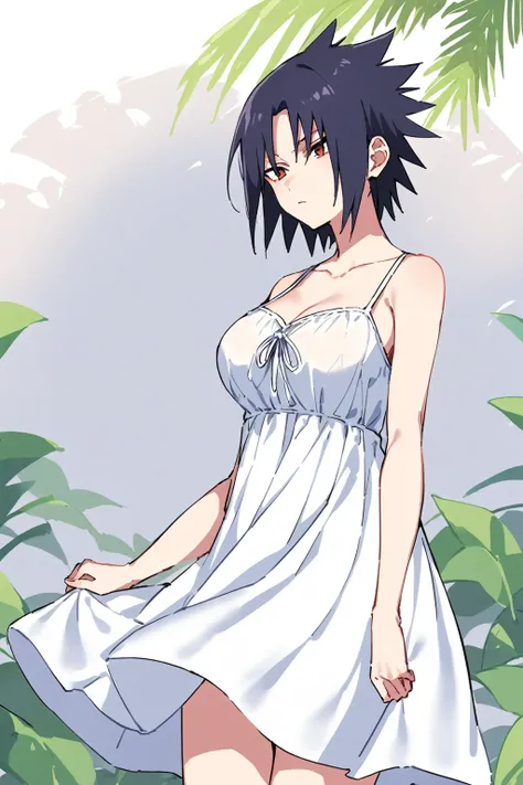 Sasuke Uchiha, e Cup sized breasts, summerdress