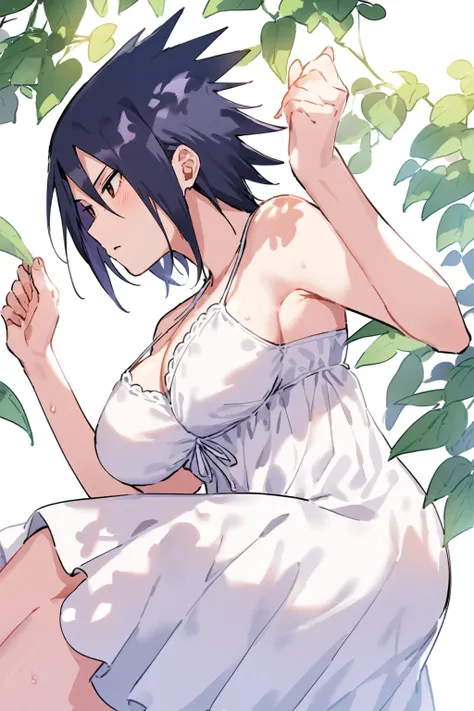 Sasuke Uchiha, e Cup sized breasts, summerdress