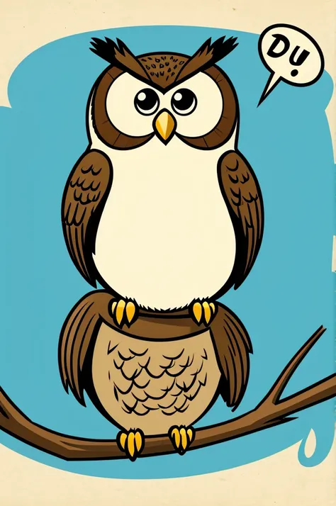 A cartoon owl with the phrase “don&#39;t let fear overcome your talent”