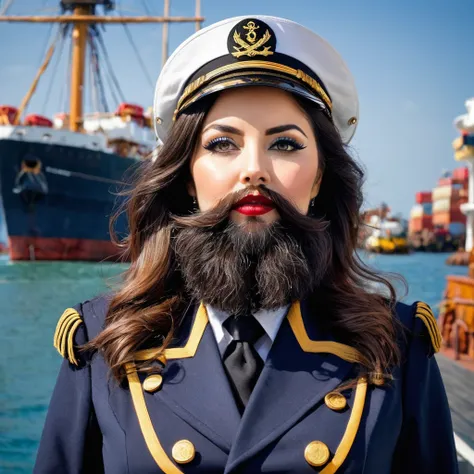 
bearded woman ship captain