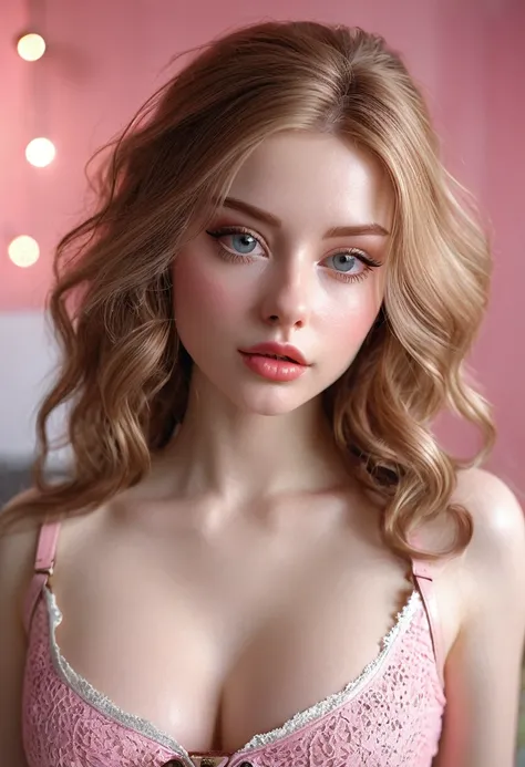 NSFW, GinaBanini, tight clothes, (((ultra realistic))) Photo, masterpiece, top quality, (pale skin), (Ultra detailed face and eyes:1.3), 1 girl, Adult, in a T-shirt, full body, (Eye makeup, mascara) , ((large detailed lips)), ((ash wavy hair)), ((Chyolka))...