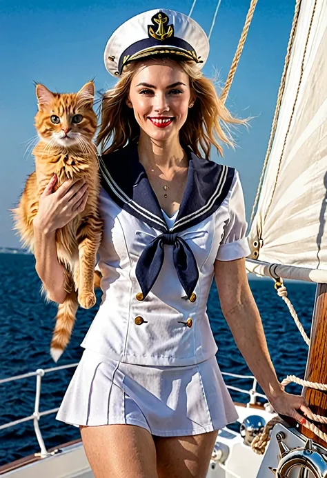 woman sailor with hirsute hairy pussy