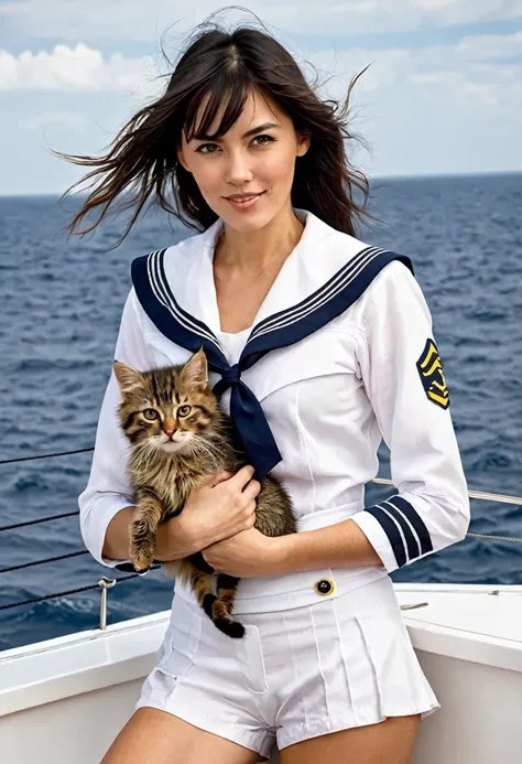 woman sailor with hirsute hairy pussy