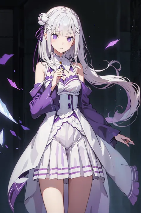 emilia, 
rezero emilia, 
1girl, perfect anatomy, correct anatomy,perfect proportion, perfect hands, perfect legs, (perfect finge...