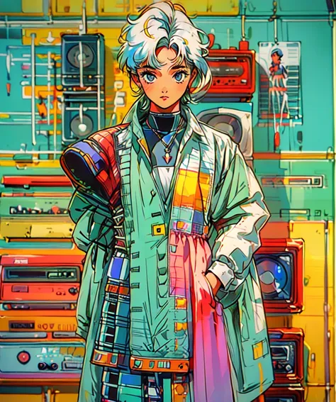 (80's, retro, city pop poster:1.5), (album cover), (masterpiece, best quality), (anime, illustration), (pastel colors:1.4), 
bes...