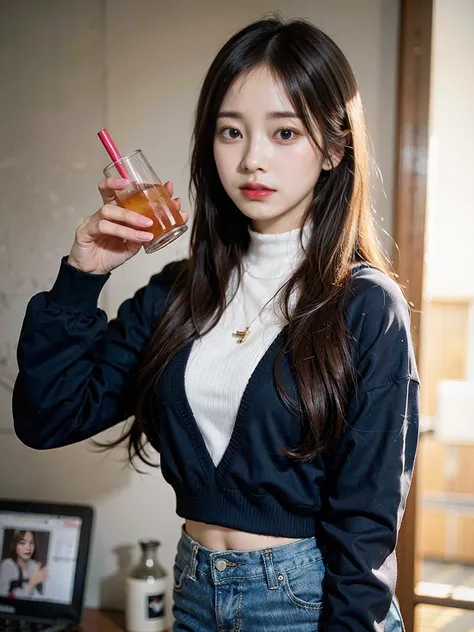 Woman with long dark hair holding a peace sign and a drink, BLACKPINK&#39;s Jisoo, Black Pink&#39;s Jisoo, Blackpink Jenny, TWICE&#39;s Tzuyu, Nam Jae-young, Black Pink&#39;s Joshi, Ulzzang, Roseanne Park from Blackpink, Kim Do-young, BLACKPINK&#39;s Jisoo...