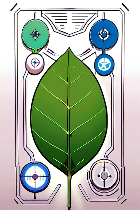 Plan of a sustainable colony on a leaf 