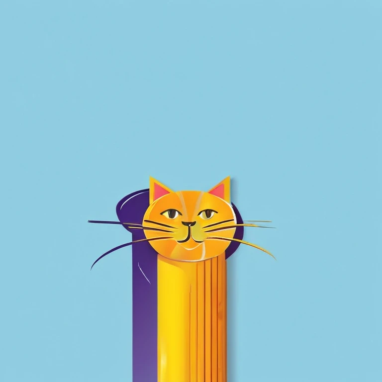 art, logo, cat pole 