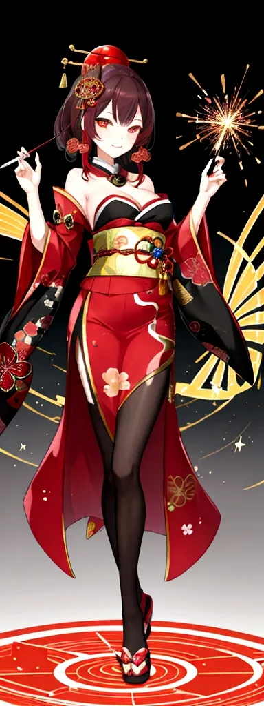 Oiran,whole body,Sparkler,Sexy