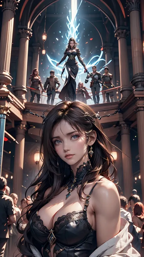 Female Arafet images in SF scenes, Android Jones and Chris Dyer, Portrait of Sofia Vergara, Square Enix Cinematic Art, Movie promotional images, shot on IMAX, Muspelheim, The protagonist in the foreground, Paul Atreides, IMAX render, Evil Witch, Elora, IMA...