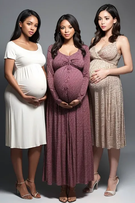 Pregnant women、Negroid、Maternity Dresses、One person