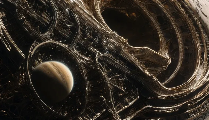 H. R. gieger planet, intricate gieger detail, movie still, nasa footage, planet with gieger detail, ridley scott film, film footage, planet with unusual surface, xenomorph planet, celestial body, anatomy, ribs