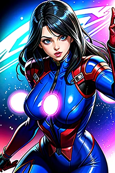  group of  woman suit   marvel  power suit ai