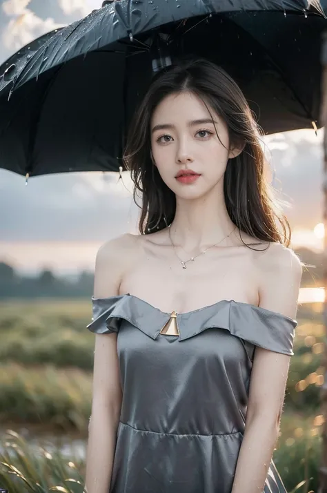 (((best quality))),(((ultra detailed))),(((masterpiece))),illustration,((1 beautiful girl,solo)),((slim,thin,flat chest)),(shoulder length straight bob hair:1.2),flowing hair,fair skin,(shiny skin:1.3),detailed eyes,laughing,(shirt-dress:1.3),delicate neck...