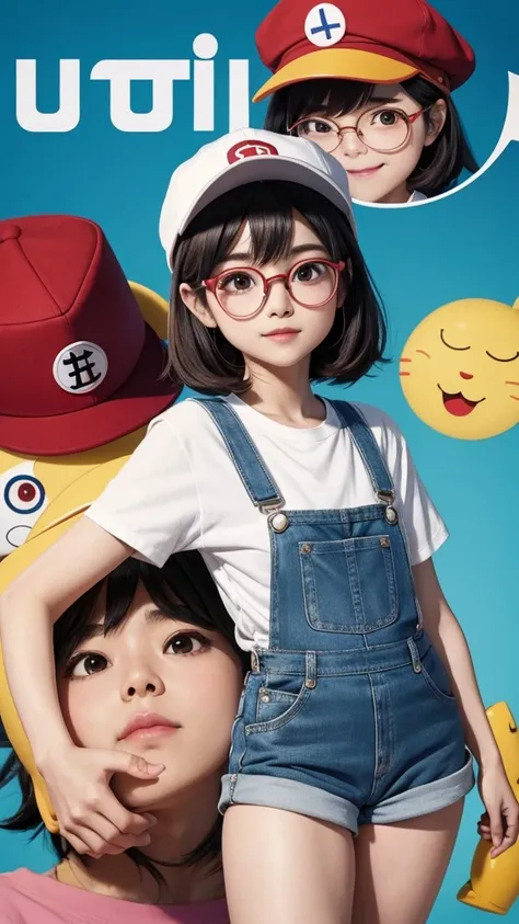 Arale is small and has a slightly rounded figure.、Overall a cute impression。The face shape is round、Plump cheeks。The eyes are large and round、It has a sparkling shine like an anime character.。Eyebrows are thin and arched、Make a gentle impression。the nose i...