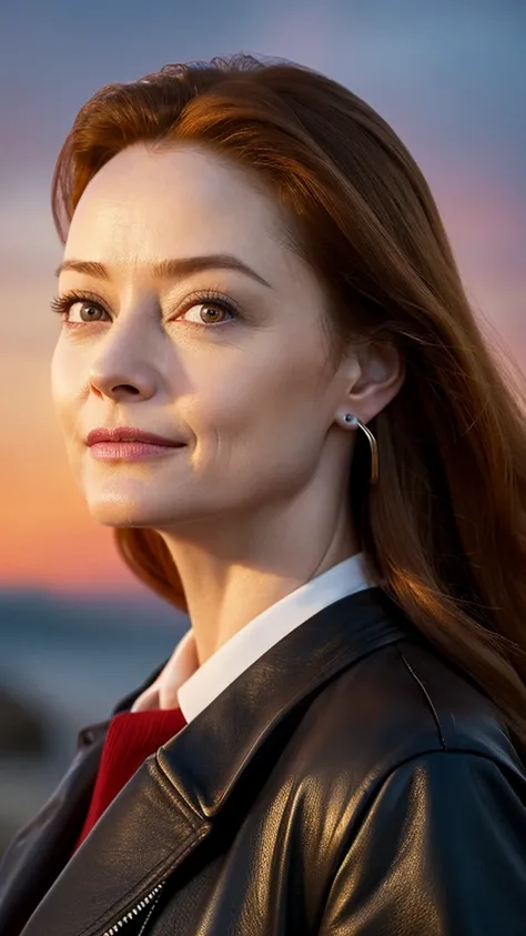 Fondo de pantalla de alta definición, sunset ,RAW, A woman,37 years old , ( SFW), [ great detail: ( eyes :Miranda Otto),( Eyelids : vesper lynd),(between eyebrows:vesper lynd),(Eyebrows : Vesper lynd),(forehead: vesper lynd),(nose:Miranda Otto),(boca: Mira...