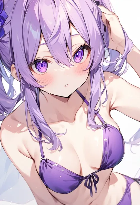 Keito。Purple Eyes。Purple Bikini