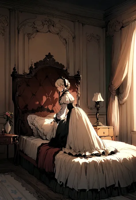 Victorian, in, Bedroom scene, ２Beds