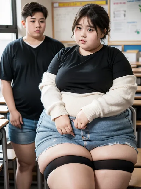 a fat 10 year old obese ,chubby overweight ,young fat girl in ,cute plump schoolkid,heavy set young girl,thick  student,extremely obese young female student,very fat and heavy young girl,stout short haired girl in school,chubbychild in classroom,cute pudgy...