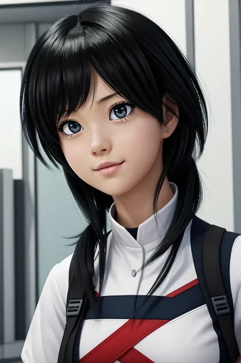 Screenshot of my hero academia.
Cute girl with black hair.
