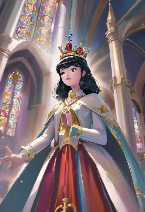 Divine, Low Angle Shot, Film, Crown, Chapel, Queen Coronation, CG Illustration
