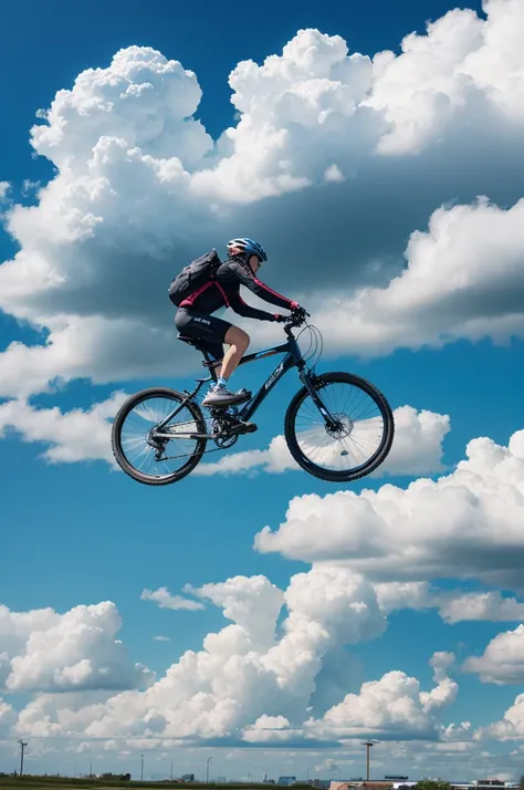 A bike-shaped cloud