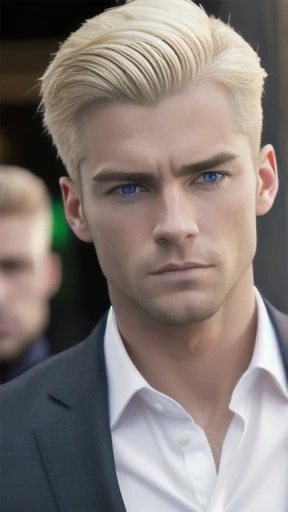 Men Irish, blonde focus in face