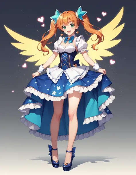 extremely detailed 8K CG, ultra-detailed:1.3, ultra delicate and detailed face:1.3, (absurdres, texture, masterpiece), pixiv contest winner, by Posuka Demizu, right image, full body, Dynamic manga-style illustration ofan anime-style magical girl blowing a ...