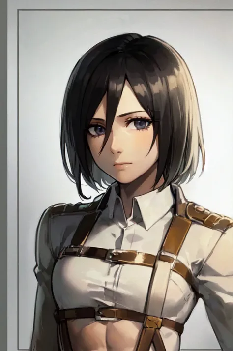 1girl,ultra high details, ultra high auality,(highly detailed face)1.2,(high quality of face)1.3,Mikasa Ackerman,highly detailed abs,perfect female anatomy, best quality of shadows,highly detailed muscles,beautiful face,volume shadows