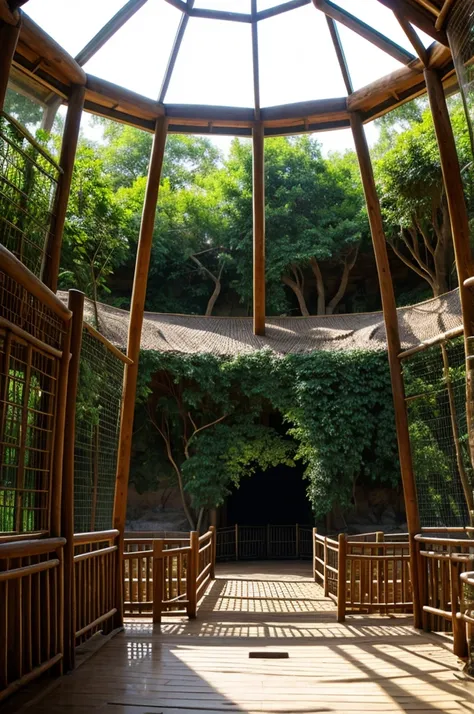 Interior of a zoo