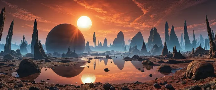 alien planet sunrise time