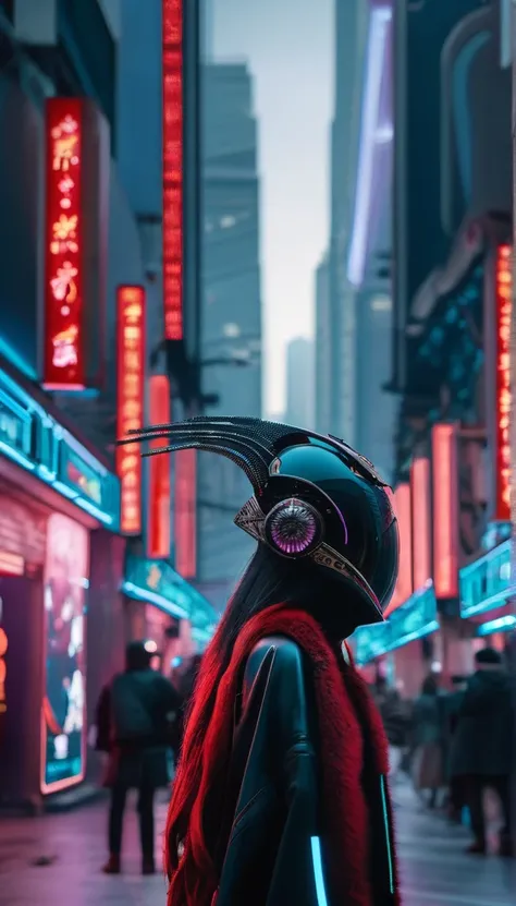 A scene of a street of a city with alien technology , Cyberpunk fashion photography , Inspired by Chinese Xianxia and dark gothic，The fallen gods of Greek mythology，(Best quality,4K,8K,A high resolution,Masterpiece:1.2), (Realistic,Photorealistic,photo-rea...