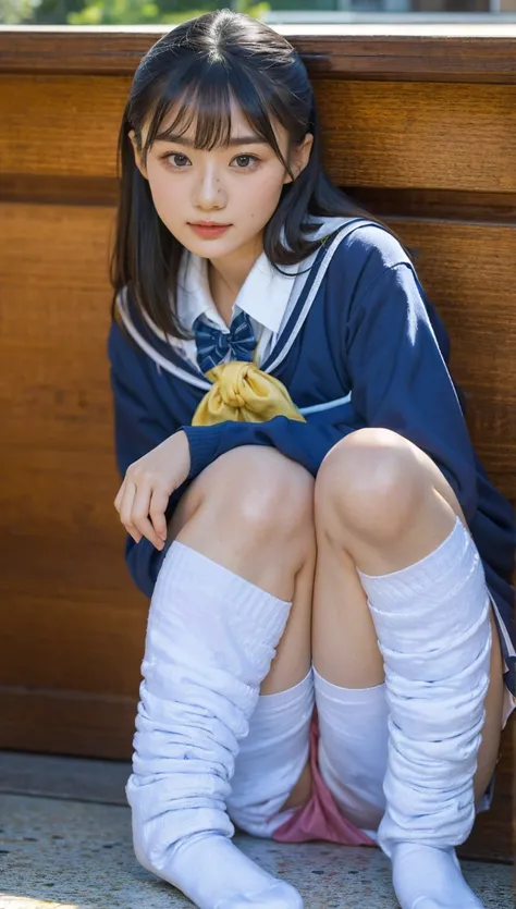 (photorealistic:1.4), best quality, masterpiece, raw 32k photo, (extremely detailed japanese beautiful girl), (extremely detailed eyes:1.2),(baby face), (lolita),(14 years old),(cute face:1.2), ultra-detailed, ultra high res, amazing, BREAK,sitting,
(schoo...