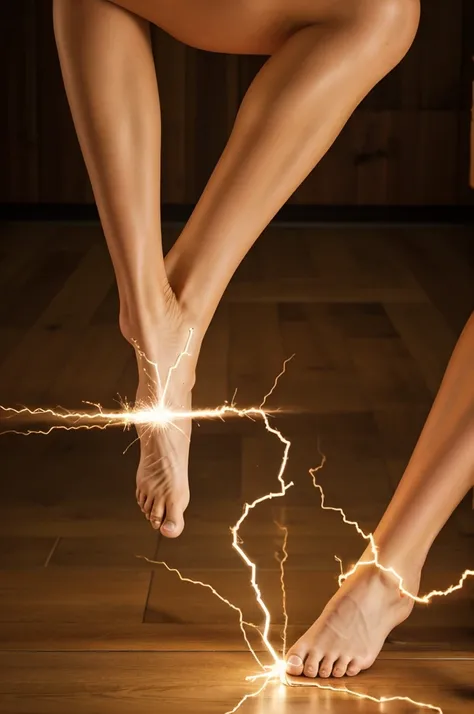 I hold my heel and pull my foot out of the aleveolus, a spark of electricity jumps over my toes.
