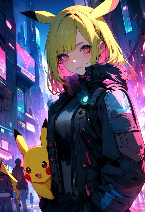 Pokémon: pikachu, Cyberpunk universe