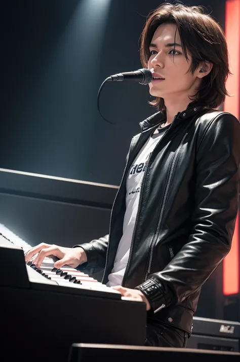 Male rock keyboardist 