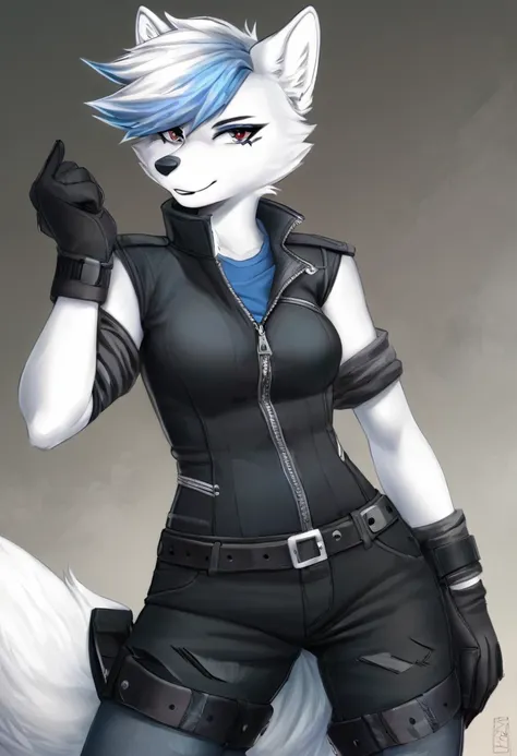 arctic fox as a well endowed tomboy