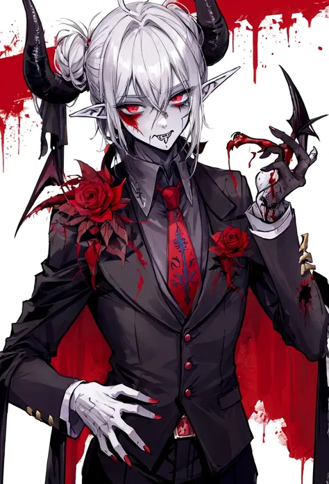 Zombie Hybrid Boy,devil,elf)) 